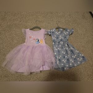Adorable Kids' Dresses Set - Purple and Blue